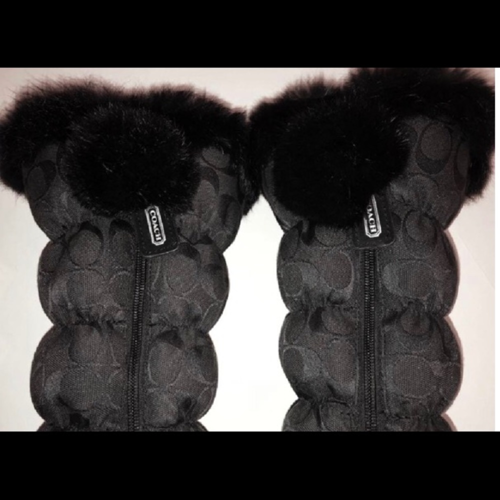 Coach Rabbit Fur Boots - Picture 8 of 8